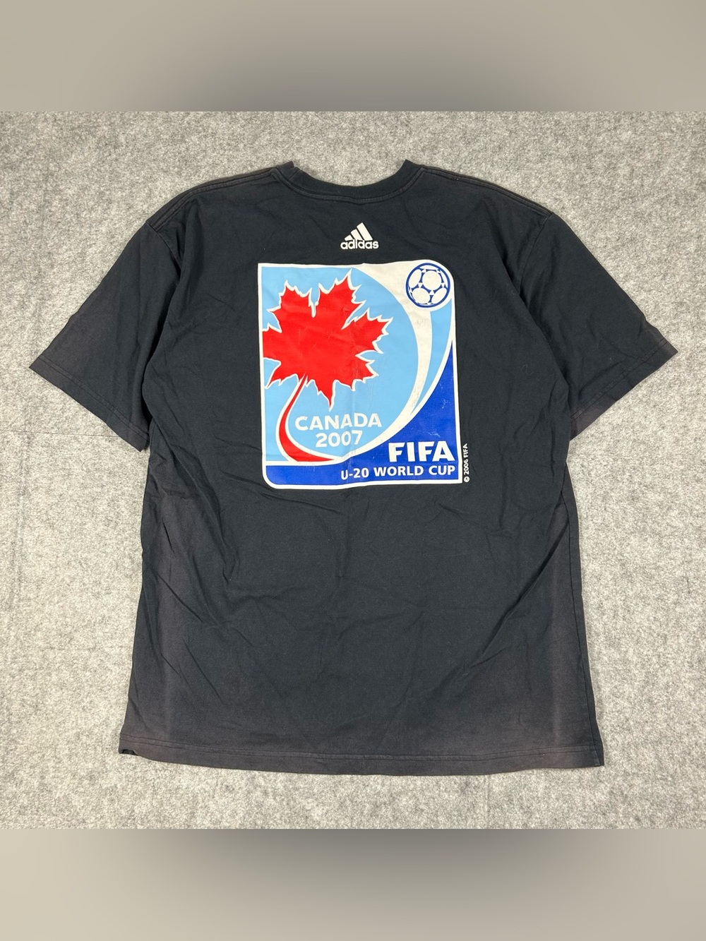 Vintage Adidas Canada 2007 FIFA World Cup Soccer T Shirt Size XXL 2XL